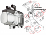 Eberspacher Hydronic Гидроник S3 (5кВт) + Монтажный комплект купить в Хабаровске